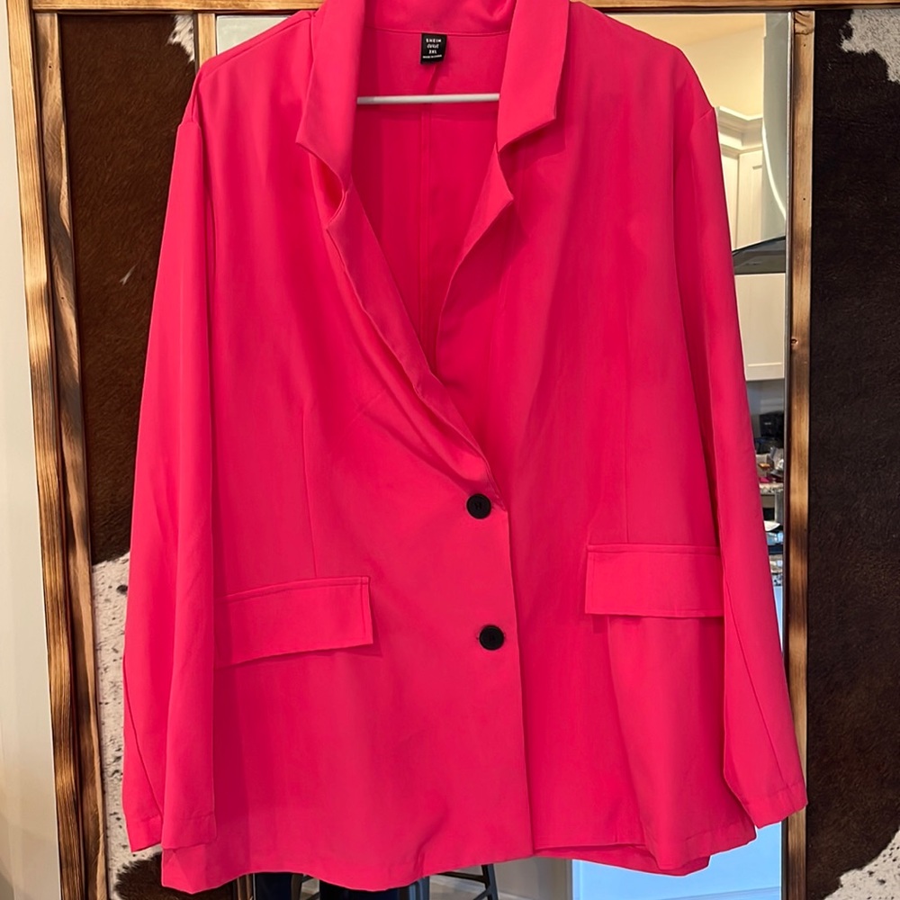 3XL Shein Hot Pink Blazer